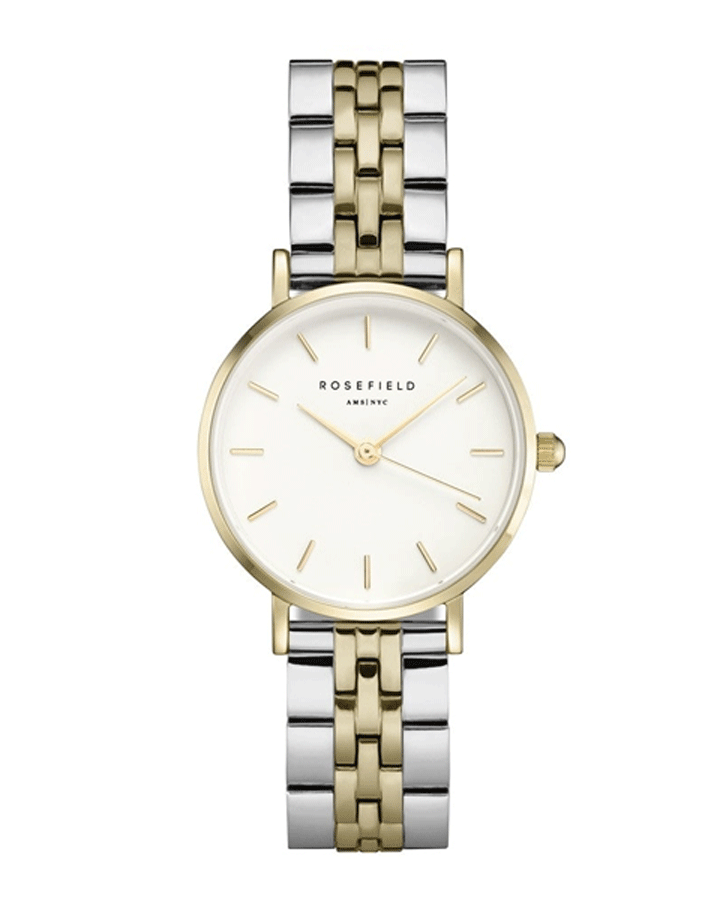 Rosefield - The Small - Silver Sunray Gold-Silver - 26SGD-269 horloge