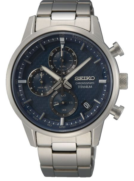 Seiko SSB387P1 - chronograaf - Titanium - Horloge