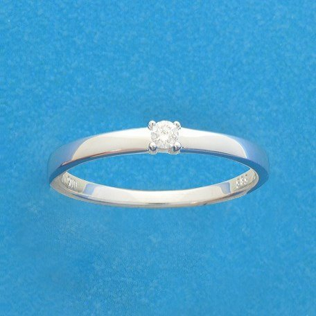 Bicolor Gouden Ring diamant 0.05ct H SI 4208634 18.50 mm (58)