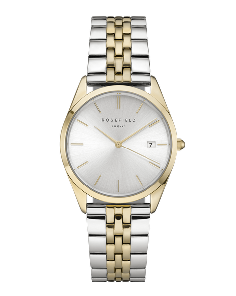 Rosefield - The Ace - Silver Sunray Gold-Silver - ACSGD-A01 horloge