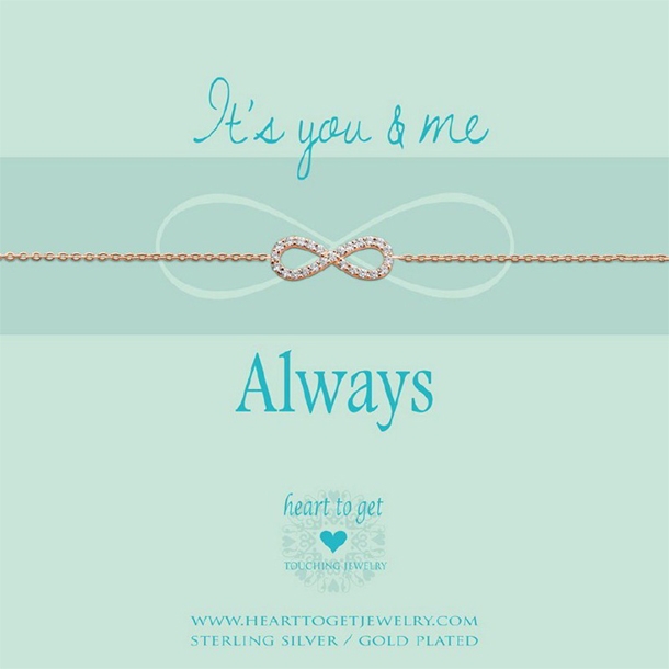 bezig Afstoten afwijzing Heart to get B235INZ14R armband - It's you and me, always - Quickjewels.nl