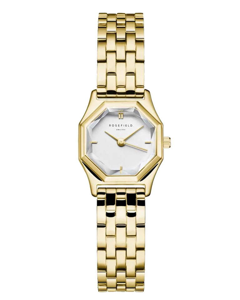 Rosefield GWGSG-G02 Gemme - White Steel - Horloge