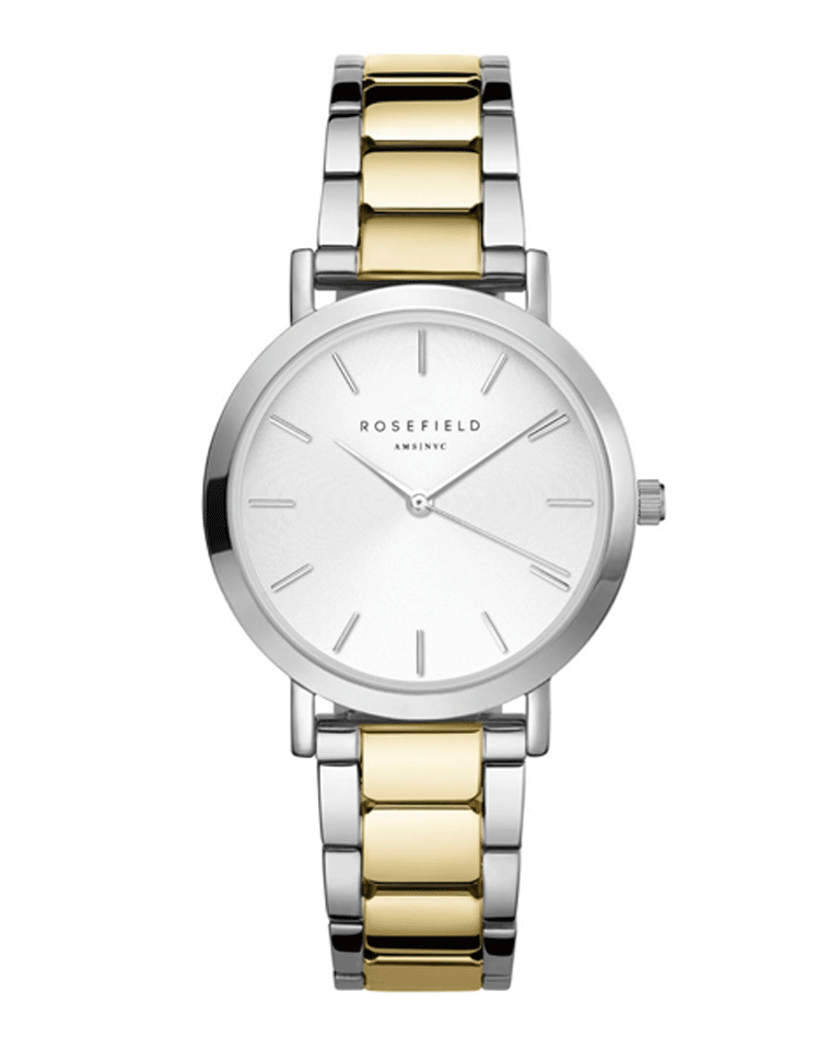 Rosefield - The Tribeca - White Sunray - TWSSG-T63 horloge